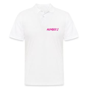 Numéro 2 - deux - deuxième - deuxième - 2 - numéro 2 - Polo Homme - blanc - Devant - Kai (181cm)