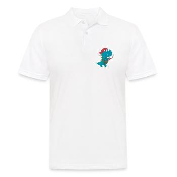 Dino Pirat Piratenkostüm Halloween Karneval Jungen - Männer Poloshirt - Weiß - Vorne - Kai (181cm)