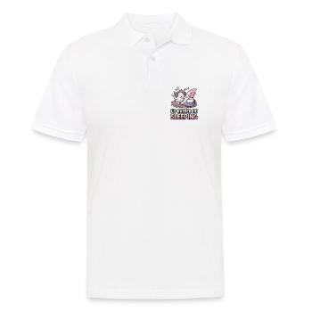 Ich würde lieber schlafen - Männer Poloshirt - Weiß - Vorne - Kai (181cm)