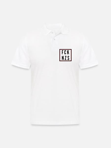 Fuck Naz*s - Men's Polo Shirt - white