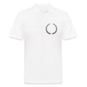 Laurel Wreath Vintage Award Badge Frame Vector - Männer Poloshirt - Weiß - Vorne - Kai (181cm)