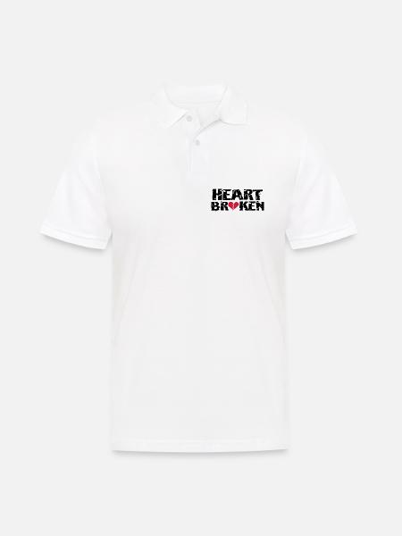 Coeur <3Broken - Polo Homme - blanc