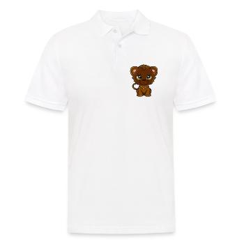 lion cub - Men's Polo Shirt - white - Front - Kai (181cm)