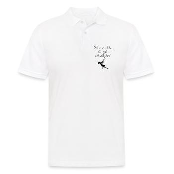 Mir reichts, ich geh schaukeln! - Männer Poloshirt - Weiß - Vorne - Kai (181cm)