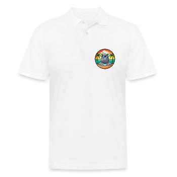 Nilpferd Lustige Cartoon Sommer Strand Sonnenbrille Cool - Männer Poloshirt - Weiß - Vorne - Kai (181cm)