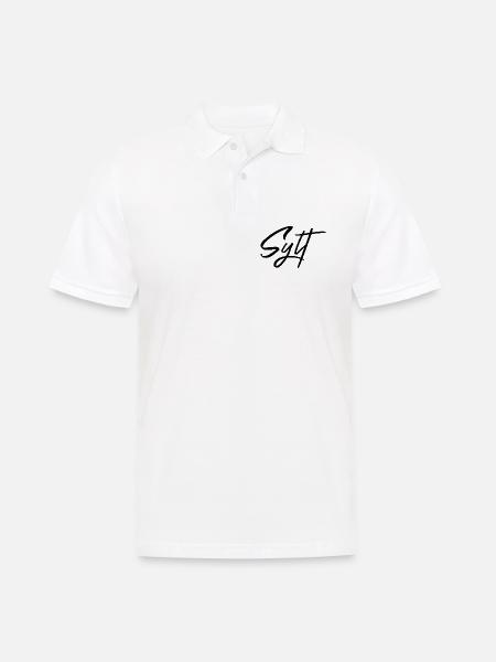 Sylt - Männer Poloshirt - Weiß