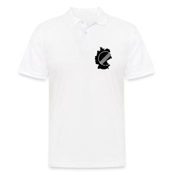 UNLIMITED GERMANY par Unlimited Apparel - Polo Homme - blanc - Devant - Kai (181cm)