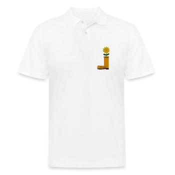 Flower Boots - Men's Polo Shirt - white - Front - Kai (181cm)