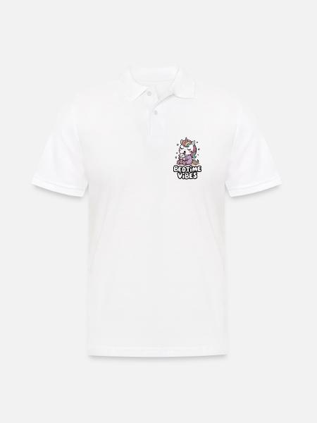 Vibrations du coucher - Polo Homme - blanc