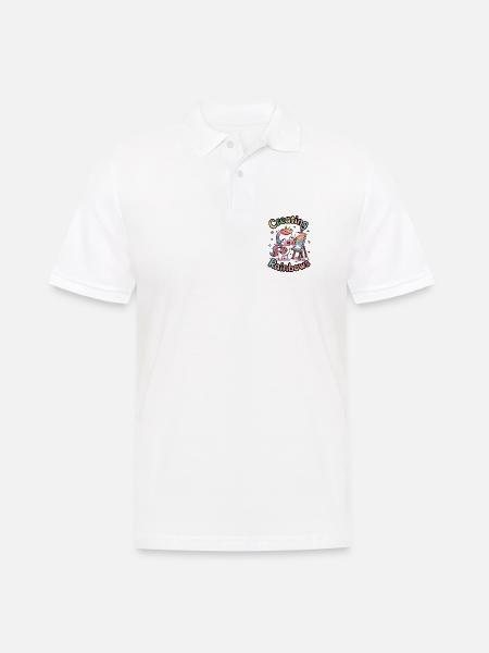 Creating Rainbows - Men's Polo Shirt - white