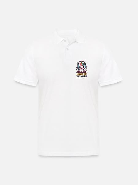 Level Up The Magic! - Men's Polo Shirt - white