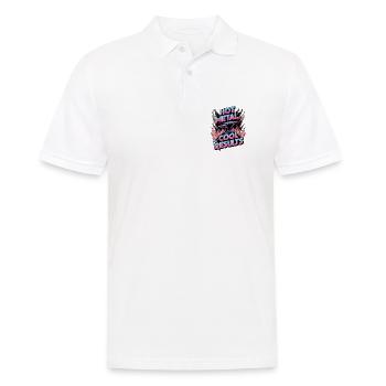 Hot Metal, Cool Results - Men's Polo Shirt - white - Front - Kai (181cm)