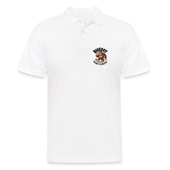 Bigfoot ne fait pas de selfies - Polo Homme - blanc - Devant - Kai (181cm)
