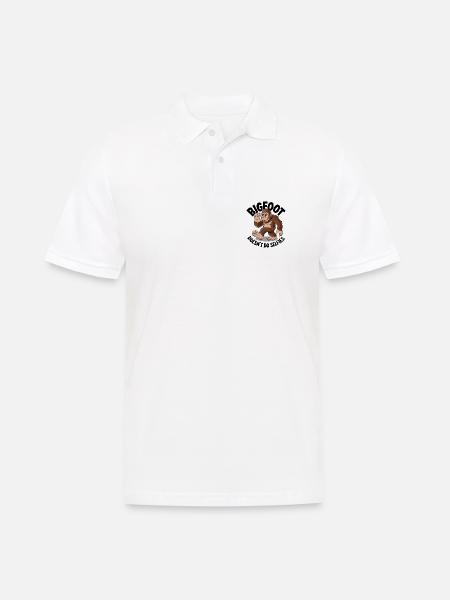 Bigfoot Doesn't Do Selfies - Men's Polo Shirt - white