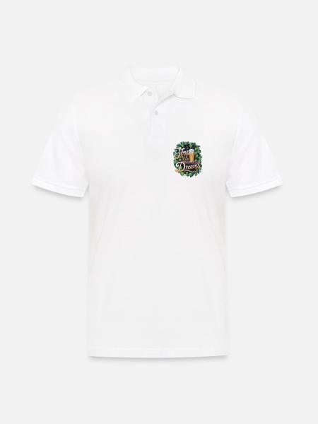 Hops And Dreams - Men's Polo Shirt - white