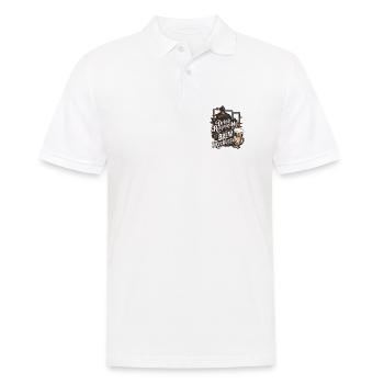 Drink Responsibly, Brew Recklessly - Men's Polo Shirt - white - Front - Kai (181cm)