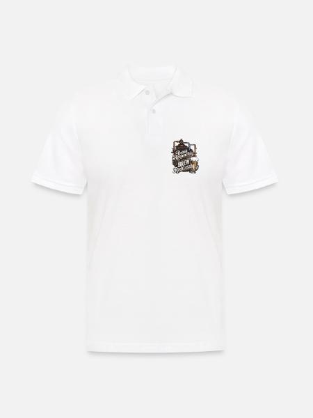Drink Responsibly, Brew Recklessly - Men's Polo Shirt - white