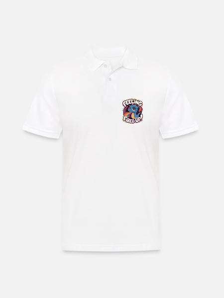 Feeling Fired Up - Men's Polo Shirt - white
