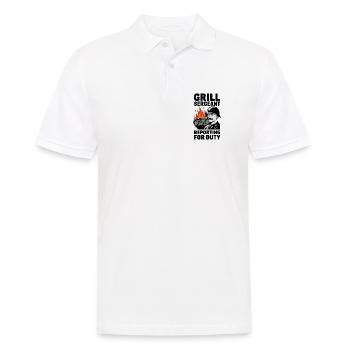Grill Sergeant Reporting For Duty - Men's Polo Shirt - white - Front - Kai (181cm)