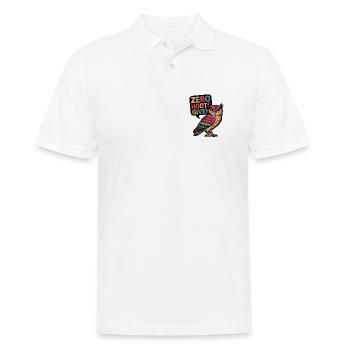 Zero Hoots Given - Men's Polo Shirt - white - Front - Kai (181cm)