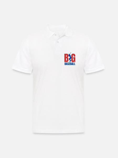 Baseball BIG - Men's Polo Shirt - white
