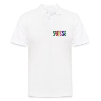 SUISSE. PAYS. GENEVE - Polo Homme - blanc - Devant - Kai (181cm)