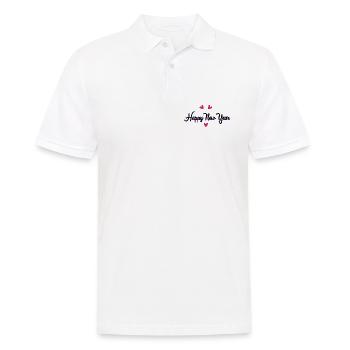 BONNE ANNEE. SAINT SYLVESTRE. MEILLEURS VOEUX - Polo Homme - blanc - Devant - Kai (181cm)