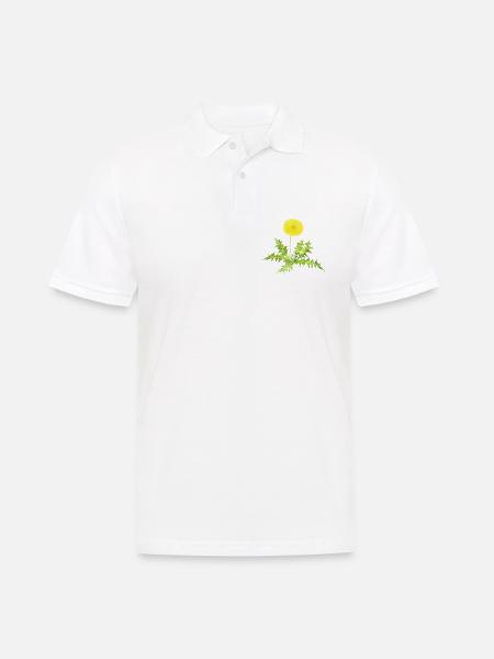 Löwenzahn. - Männer Poloshirt - Weiß