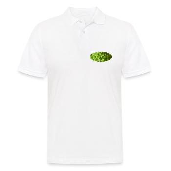 Romanesco-Brokkoli - Männer Poloshirt - Weiß - Vorne - Kai (181cm)