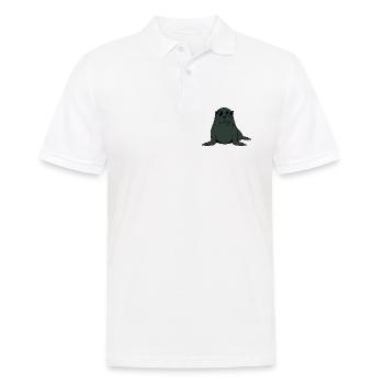 Robbe Seehund Robben Seehunde Geschenk Weihnachten - Männer Poloshirt - Weiß - Vorne - Kai (181cm)
