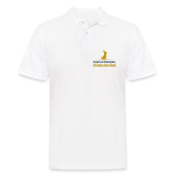 Kein Weihnachtswunder Ich habe einen Hund - Männer Poloshirt - Weiß - Vorne - Kai (181cm)