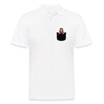 Jesus - Its my birthday - Männer Poloshirt - Weiß - Vorne - Kai (181cm)