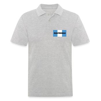 Guatemala dans Les couleurs du drapeau guatémaltèque - Polo Homme - gris chiné - Devant - Kai (181cm)