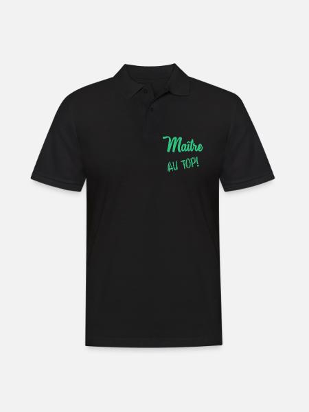 MASTER - Men's Polo Shirt - black