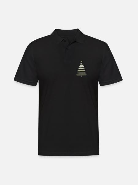 Christmas Tree - Men's Polo Shirt - black
