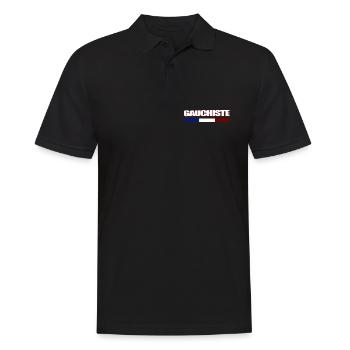 Gauchiste - Polo Homme - noir - Devant - Kai (181cm)