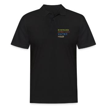 Administrator IT Administrator Admin Informatik - Männer Poloshirt - Schwarz - Vorne - Kai (181cm)