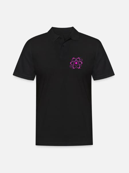 Physiker - Männer Poloshirt - Schwarz