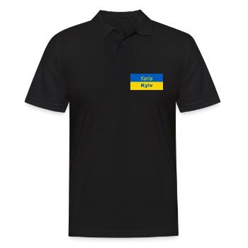 Kiev en cyrillique - Polo Homme - noir - Devant - Kai (181cm)