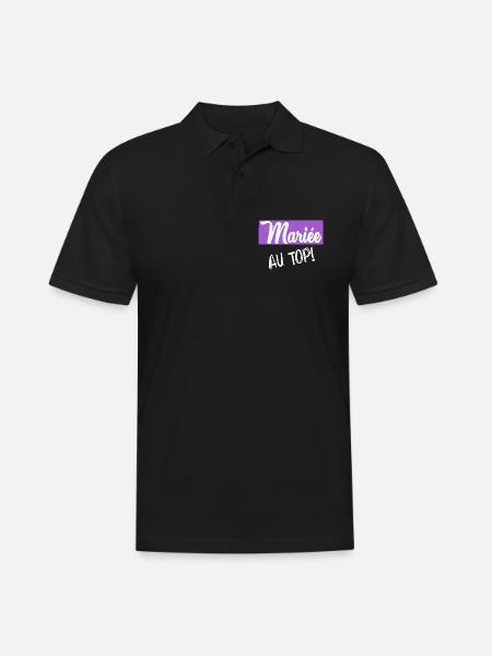 Bachelorette party. WEDDING - Men's Polo Shirt - black