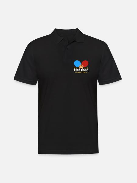 Ping-pong - Polo Homme - noir