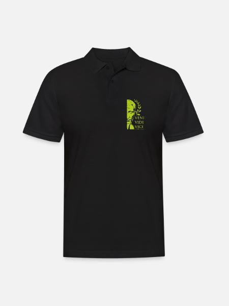 César vert - Polo Homme - noir