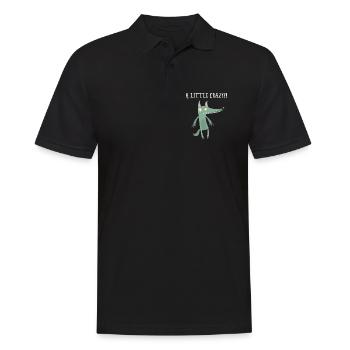 Travail travail dictons bête de somme bureau humour loups - Polo Homme - noir - Devant - Kai (181cm)