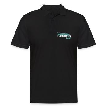 Catfish fishing catfish too strong for you - Men's Polo Shirt - black - Front - Kai (181cm)