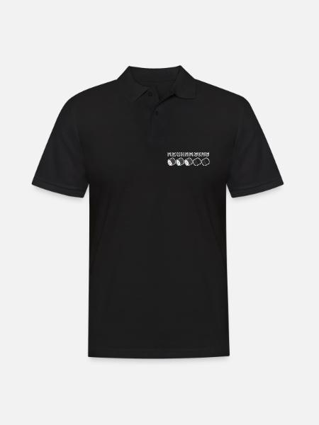 Recharging Pixel Sushi - Men's Polo Shirt - black