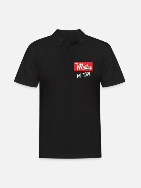 MASTER - Men's Polo Shirt - black
