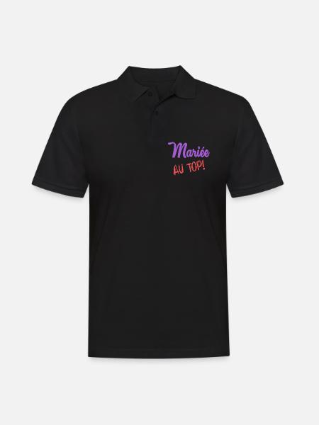 MARIEE - Polo Homme - noir