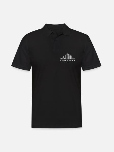 Vancouver Skyline Canada - Polo Homme - noir