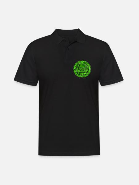 Techno Music Logo - Men's Polo Shirt - black