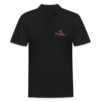 Prinzessin - Männer Poloshirt - Schwarz - Vorne - Kai (181cm)